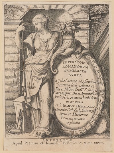 Titelseite für Imperatorvm Romanorvm Nvmismata Avrea von Netherlandish 17th Century after Sir Peter Paul Rubens