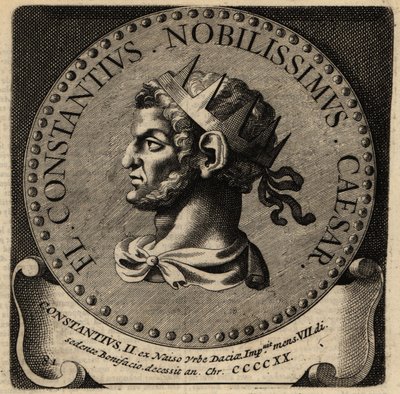 Porträt des römischen Kaisers Constantius II. von Netherlandish School