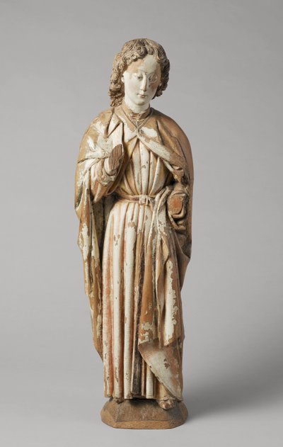 Heiliger Johannes der Evangelist von Meester van Koudewater, ca. 1470 (Walnuss) von Netherlandish School