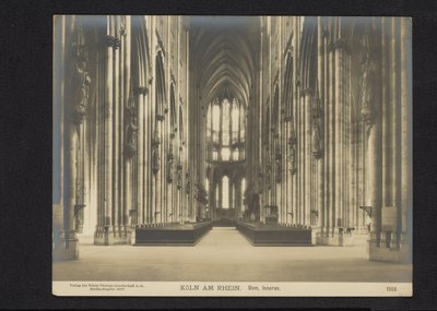 Innenraum des Kölner Doms von Neue Photographische Gesellschaft