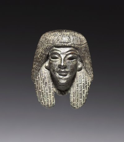 Bronzemontierung von einem "Shawabty-Bündel": Kopf, Späte 18. bis Frühe 19. Dynastie, ca. 1336-1256 v. Chr. von New Kingdom Egyptian
