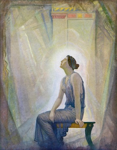 Odyssee: Die trauernde Penelope von Newell Convers (after) Wyeth