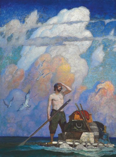 Etwa eine Meile ging mein Floß sehr gut von Newell Convers Wyeth