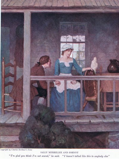 Sally Merrillee und Johnny: Ich bin froh, dass du denkst, ich habe keine Angst, sagte er. Ich habe mit niemand anderem so gesprochen von Newell Convers Wyeth
