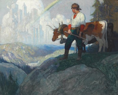 Der Pionier und die Vision, ca. 1918 von Newell Convers Wyeth