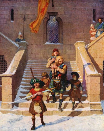 Wallace und die Kinder von Newell Convers Wyeth