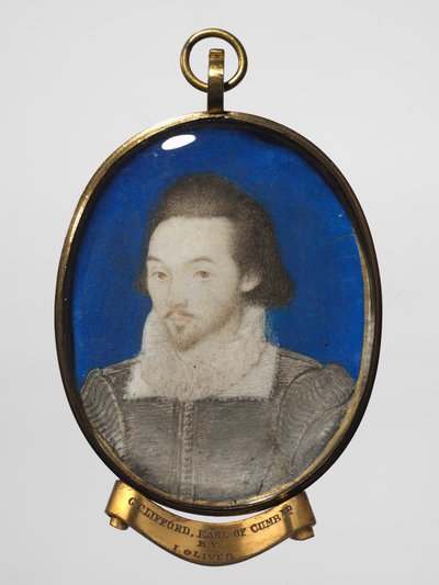 Porträt eines Mannes, ca. 1600 von Nicholas (manner of) Hilliard