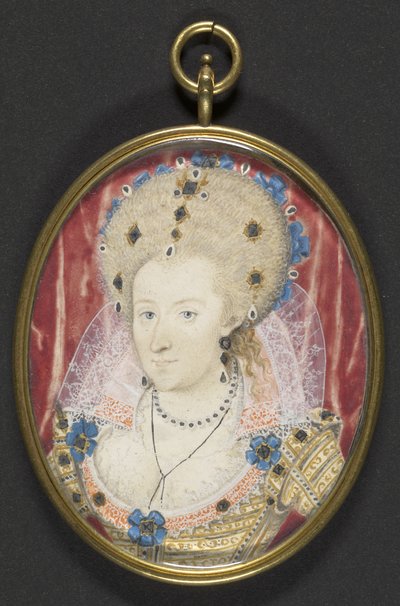 Anne von Dänemark, ca. 1600 von Nicholas (studio of) Hilliard
