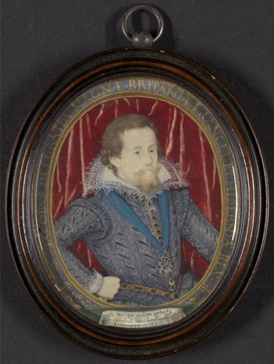 James I. von England und VI. von Schottland, ca. 1610 von Nicholas Hilliard