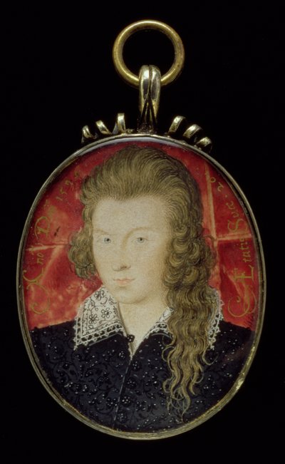 Nr. 3856 Henry Wriothesley, 3. Earl of Southampton (1573-1624), ca. 1594 von Nicholas Hilliard
