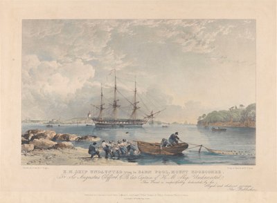 Lithographie der HMS 