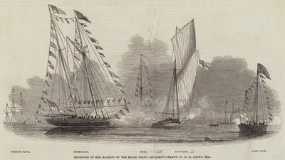 Empfang Ihrer Majestät durch das Royal Yacht Squadron von Nicholas Matthews Condy
