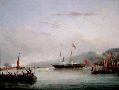 Die erste Victoria und Albert Yacht vor Plymouth von Nicholas Matthews Condy