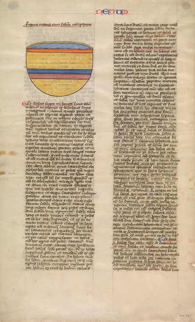 Bronzenes Meer, eines von sechs illustrierten Blättern aus der Postilla Litteralis, ca. 1360-1380 von Nicholas of Lyra