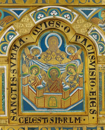 Himmlisches Jerusalem, vom Verduner Altar von Nicholas of Verdun