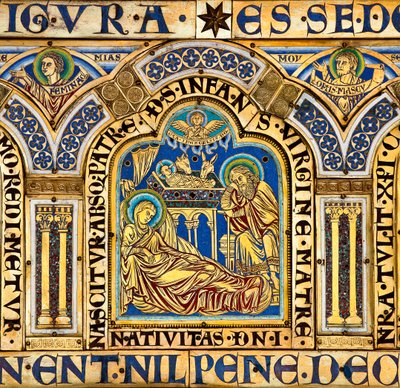 Der Verdun-Altar, biblische Szenen darstellend von Nicholas of Verdun