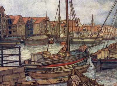 Norwegen: Boote und Lagerhäuser in Bergen von Nico Jungman