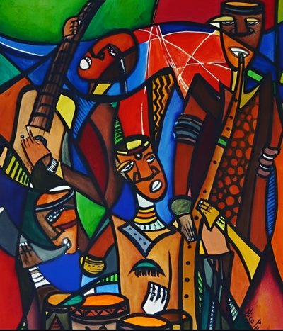 Lebhafte Jazzband von Nico Phooko
