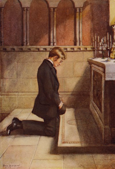 Hier lassen wir ihn, wo könnten wir ihn besser lassen als am Altar von Nicol Laidlaw