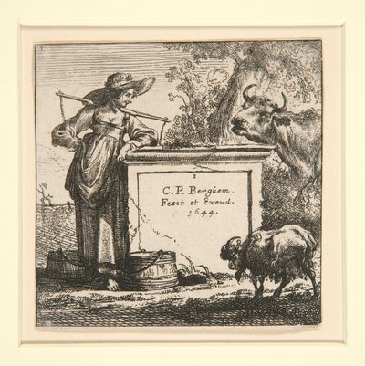 Die Herde der Kühe, mit der Milchmagd von Nicolaes Berchem