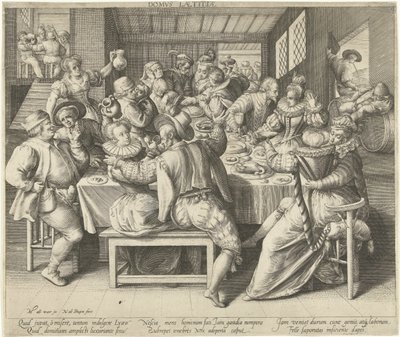 Ein Haus voller Festlärm von Nicolaes de Bruyn