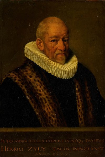 Porträt von Henricus van Zijl (1545-1627) von Nicolaes van Borculo
