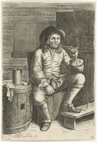 Rauchender Mann von Nicolaes van Haeften