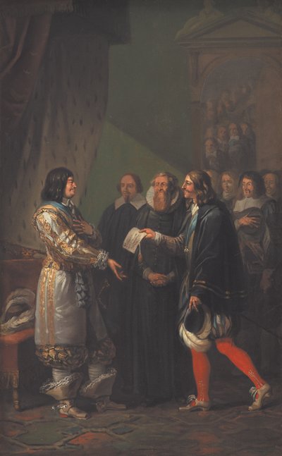 Absolute Monarchie an Frederik III. im Jahr 1660 übertragen von Nicolai Abildgaard