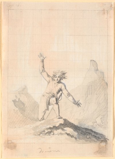 Niels Klim taucht wieder auf den norwegischen Klippen auf von Nicolai Abildgaard
