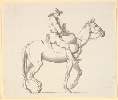 Der Lumpensammler zu Pferd, wenn er die toten Katzen von den Straßen sammelt von Nicolai Abildgaard