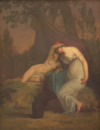 Die griechische Dichterin Sappho und das Mädchen aus Mytilene von Nicolai Abildgaard