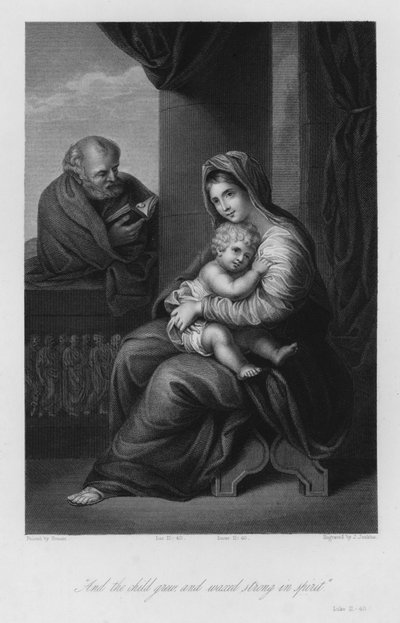 Die Heilige Familie, Lukas II, 40 von Nicolas (after) Poussin