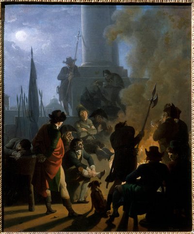 Ein revolutionäres Biwak im Jahr 1789 von Nicolas Antoine Taunay