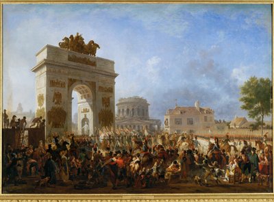 Einzug der Kaiserlichen Garde in Paris, durch die Barriere von Pantin, am 15. November 1807 von Nicolas Antoine Taunay
