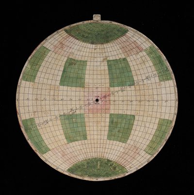 Astrolabium, Detail einer Plakette mit einer Projektion von La Hire von Nicolas Bion