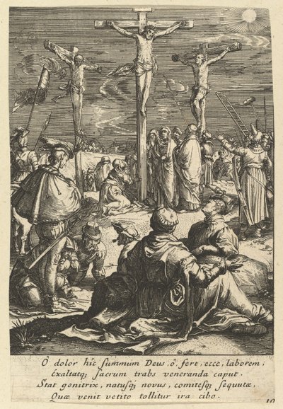 Christus am Kreuz, aus Die Passion Christi, Mitte 17. Jahrhundert von Nicolas Cochin