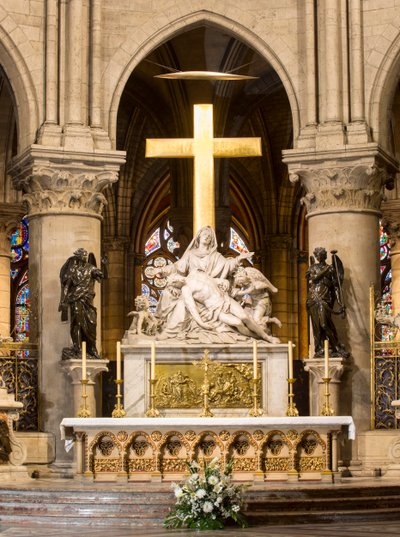 Abnahme vom Kreuz, Hochaltar, Notre Dame, Paris, ca. 1695-1705 von Nicolas Coustou
