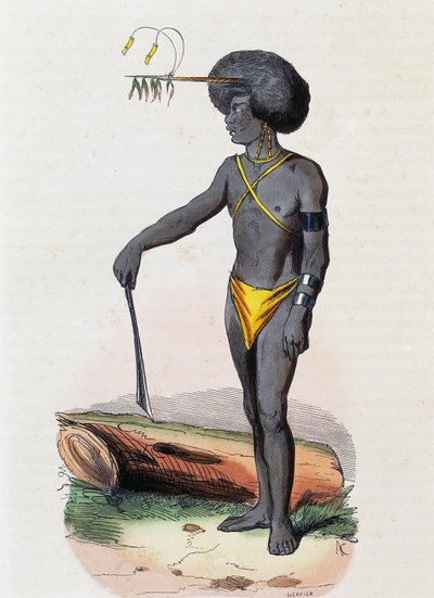 Papuas aus Porto Dory (Neuguinea) von Nicolas Dally