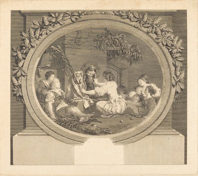 Erziehung macht alles aus von Nicolas Delaunay after Jean Honoré Fragonard