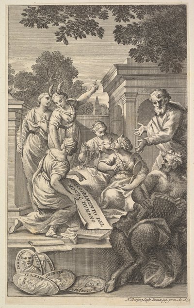 Allegorische Komposition zur Feier der Geisteswissenschaften, 1695 von Nicolas Dorigny