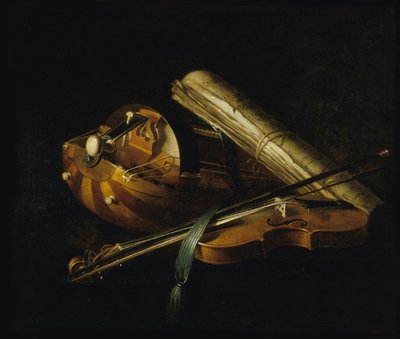 Stillleben mit Musikinstrumenten, 1756 von Nicolas Henri Jeaurat de Bertry