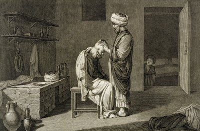 Der Barbier, aus Band II Künste und Handwerke von 