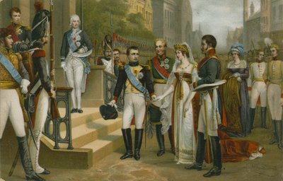 Napoleon empfängt Königin Luise von Preußen in Tilsit, 6. Juli 1807 von Nicolas Louis Francois Gosse