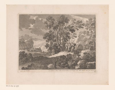 Christus und die Emmausjünger von Nicolas Perelle