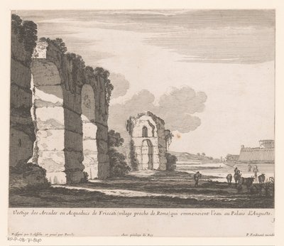 Landschaft mit Ruinen und Kuhhirten von Nicolas Perelle