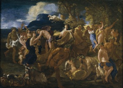 Bacchanale oder Bacchus und Ariadne von Nicolas Poussin