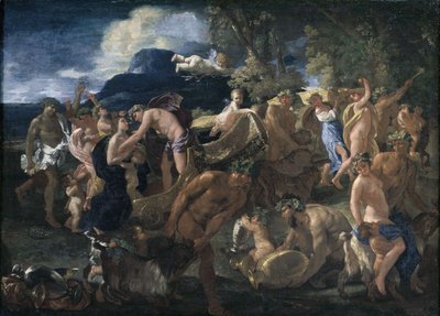 Bacchanale oder Bacchus und Ariadne von Nicolas Poussin