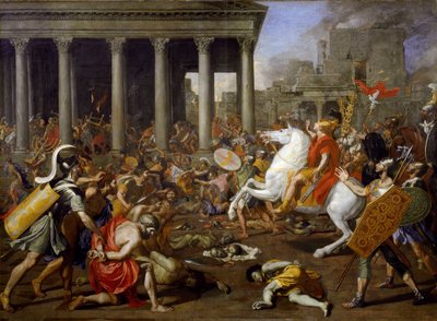 Die Zerstörung der Tempel in Jerusalem durch Titus von Nicolas Poussin