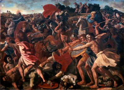 Sieg Josuas über die Amalekiter von Nicolas Poussin