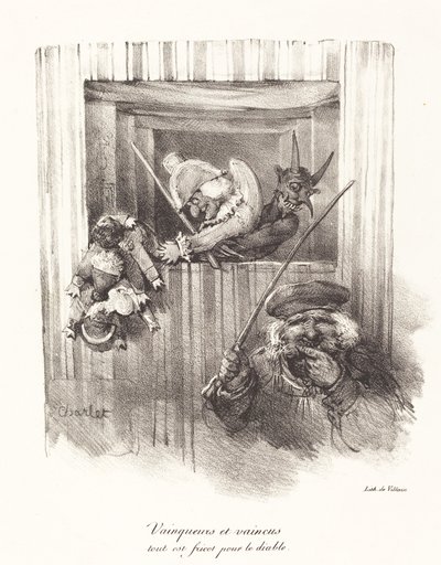 Sieger und Besiegte, alles ist Teufelsfutter (Vainqueurs et vaincus, tout est fricot pour le diable) von Nicolas Toussaint Charlet